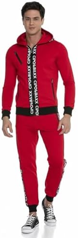 Cipo & Baxx Herren Jogginganzug Series – Zweiteiliges Set aus Kapuzenjacke und Jogginghose für Sport- und Casual-User im