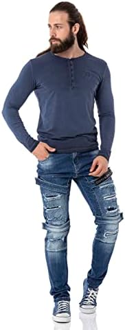 Cipo & Baxx Herren Sweatshirt Series – Stylischer Pullover im Modernen Streetwear Look – Bequemer Sweater für Alltag & F