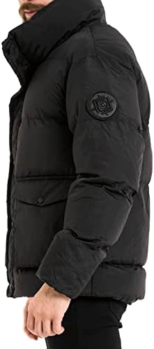 Cipo & Baxx Herren Mantel – Stylische Winterjacke mit warmem Innenfutter und abnehmbarer Kapuze für kalte Tage