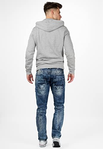Cipo & Baxx Herren Jeans – Stylische Regular-Fit Denim mit Stone-Washed-Design & Used-Look | Bequeme & modische Jeans fü – Bild 4
