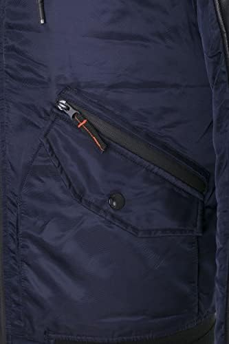 Stylische Winterjacke Herren Cipo & Baxx Series | Warme Winterjacke Herren Cipo & Baxx Series abnehmbarer Kapuze | Func