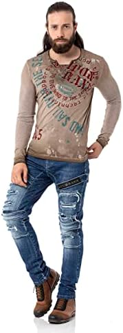 Cipo & Baxx Herren Sweatshirt Series – Stylischer Pullover im Modernen Streetwear Look – Bequemer Sweater für Alltag & F