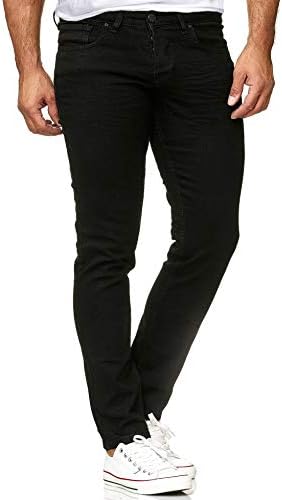 Reslad Jeans-Herren Slim Fit Basic Style Stretch-Denim Jeggings RS-2063