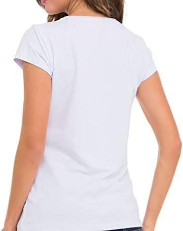 Cipo & Baxx Damen T-Shirt Print Strasssteine Baumwolle Rundhals