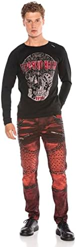 Cipo & Baxx Herren Sweatshirt Stylischer Pullover für moderne Streetwear Look – Bequemer Sweater für Alltag, Freizeit &