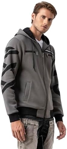 Cipo & Baxx Herren Sweatjacke Hoodie Serie - Stylischer Pullover im Modernen Casual Streetwear Stil für den Alltag, Frei