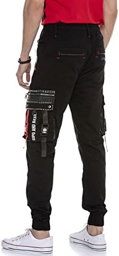 Cipo & Baxx Herren Jogginghose Series - Bequeme Freizeithose mit sportlichem Schnitt und modischem Design für Alltagsgeb