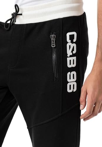 Cipo & Baxx Herren Jogginghose Series - Bequeme Freizeithose mit sportlichem Schnitt und modischem Design für Alltagsgeb