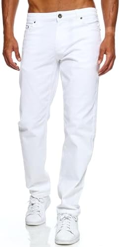 JEEL Herren-Jeans - Regular-Fit Straight-Cut - Stretch - Basic Washed - OEKO-TEX Standard 100