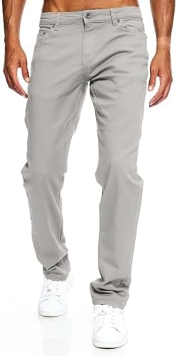 JEEL Herren-Jeans - Regular-Fit Straight-Cut - Stretch - Basic Washed - OEKO-TEX Standard 100