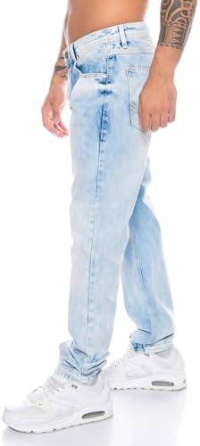 Cipo & Baxx Herren Regular Fit Jeans Hose mit Nähten fürComfort und Durability | Cipo & Baxx Herren Regular Fit Jeans H