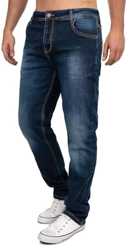 Cipo & Baxx Herren Jeans - Stilvolle Männer Jeans mit 5-Pocket-Design und Kontrastnähten | Bequemer Baumwoll-Elasthan-Mi