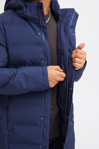 NBMarko Herren Steppmantel Wassersauber und Windfest für.Active Lifestyle | NBMarko Winddichte Herrenjacke atmet Frei m