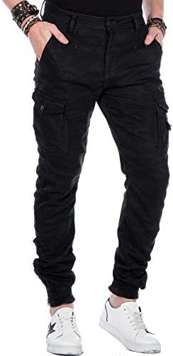 Cipo & Baxx Herren Jeans Hose Look Röhrenjeans Straight Fit Kontrastnähte Trendyhose | Cipo & Baxx Herren Jeans Hose Us