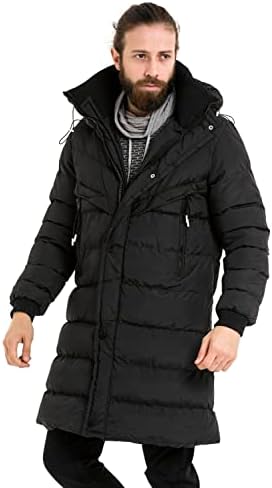 Cipo & Baxx Herren Mantel – Stylische Winterjacke mit warmem Innenfutter und abnehmbarer Kapuze für kalte Tage