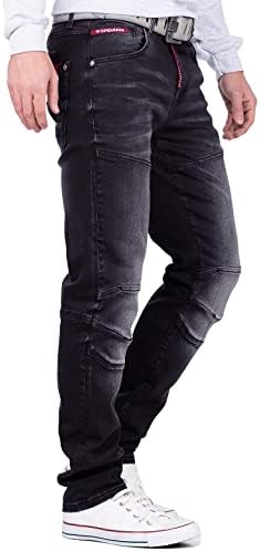 Cipo & Baxx Herren Jeans Regular Fit & Slim Fit – Stylischer Used Look Jeans für Männer | Blue & Black Jeans für Alltag – Bild 10