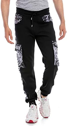 Cipo & Baxx Herren Jogginganzug Series – Zweiteiliges Set aus Kapuzenjacke und Jogginghose für Sport- und Casual-User im