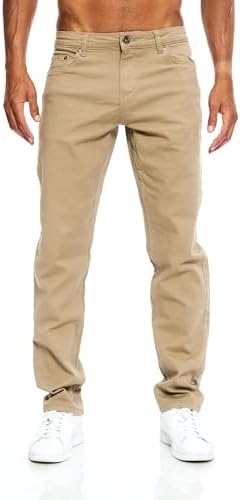 JEEL Herren-Jeans - Regular-Fit Straight-Cut - Stretch - Basic Washed - OEKO-TEX Standard 100