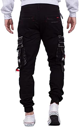 Cipo & Baxx Herren Jogginghose Extravagant Flachصدقemption