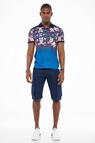 Cipo & Baxx Herren Jeans - Straight Fit mit modischen Waschungen, Nähten & Used-Look Details - Regular Denim