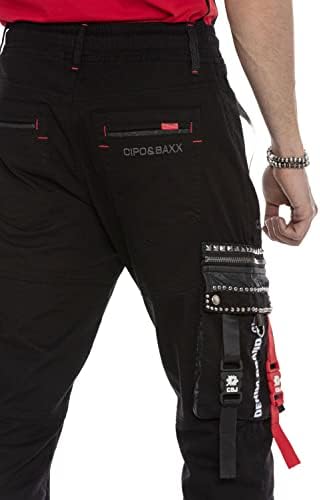 Cipo & Baxx Herren Jogginghose Series - Bequeme Freizeithose mit sportlichem Schnitt und modischem Design für Alltagsgeb