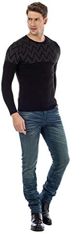 Cipo & Baxx Herren Jeans Hose Look Röhrenjeans Straight Fit Kontrastnähte Trendyhose | Cipo & Baxx Herren Jeans Hose Us