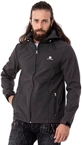 Stylische Winterjacke Herren Cipo & Baxx Series | Warme Winterjacke Herren Cipo & Baxx Series abnehmbarer Kapuze | Func