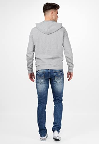 Cipo & Baxx Herren Jeans - Stilvolle Männer Jeans mit 5-Pocket-Design und Kontrastnähten | Bequemer Baumwoll-Elasthan-Mi