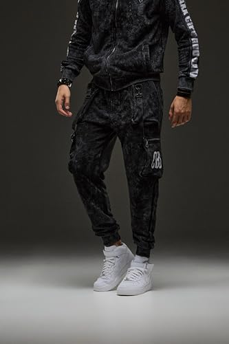 Cipo & Baxx Herren Jogginganzug Series – Zweiteiliges Set aus Kapuzenjacke und Jogginghose für Sport- und Casual-User im