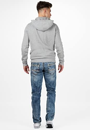 Cipo & Baxx Herren Jeans - Stilvolle Regular-Fit Denim mit Kontrastnähten | Bequeme & Modische Jeans für Männer | Stone-