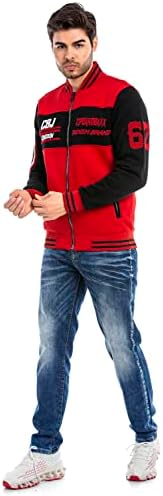 Cipo & Baxx Herren Sweatjacke Hoodie Serie - Stylischer Pullover im Modernen Casual Streetwear Stil für den Alltag, Frei