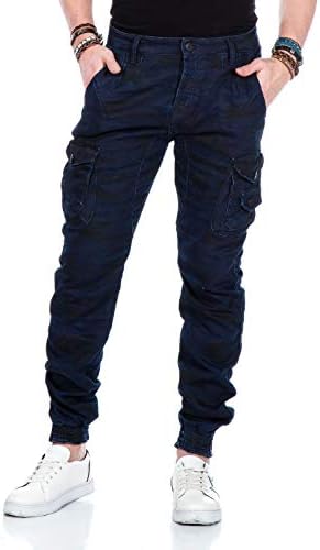Cipo & Baxx Herren Jeans Hose Look Röhrenjeans Straight Fit Kontrastnähte Trendyhose | Cipo & Baxx Herren Jeans Hose Us