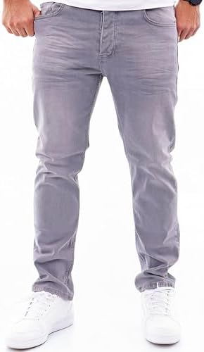 Reslad Jeans-Herren Slim Fit Basic Style Stretch-Denim Jeggings RS-2063