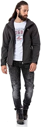 Stylische Winterjacke Herren Cipo & Baxx Series | Warme Winterjacke Herren Cipo & Baxx Series abnehmbarer Kapuze | Func