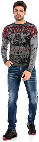 Cipo & Baxx Herren Sweatshirt Series – Stylischer Pullover für Streetwear Lovers – Bequemer Rundhalseinheitsprint Sweate