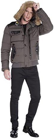 Stylische Winterjacke Herren Cipo & Baxx Series | Warme Winterjacke Herren Cipo & Baxx Series abnehmbarer Kapuze | Func