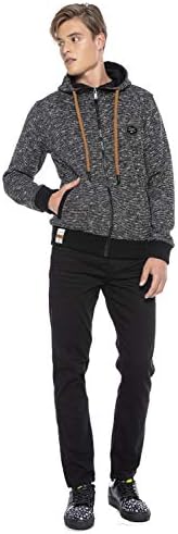 Cipo & Baxx Herren Sweatjacke Hoodie Serie - Stylischer Pullover im Modernen Casual Streetwear Stil für den Alltag, Frei