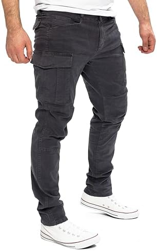 Yazubi Jayden Herren Cargo Hose BaumwollCargoJeans SommerComfortStretchSicherheitSGPS1012