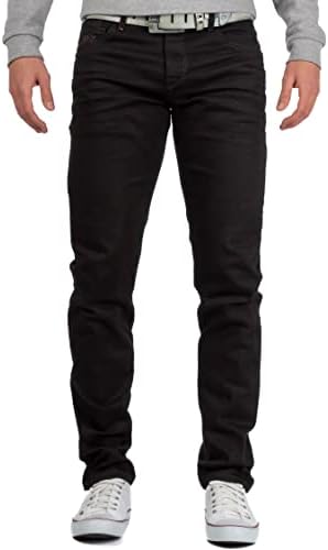 Cipo & Baxx Herren Jeans - Stilvolle Männer Jeans mit 5-Pocket-Design und Kontrastnähten | Bequemer Baumwoll-Elasthan-Mi