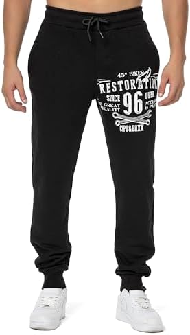 Cipo & Baxx Herren Jogginghose Series - Bequeme Freizeithose mit sportlichem Schnitt und modischem Design für Alltagsgeb