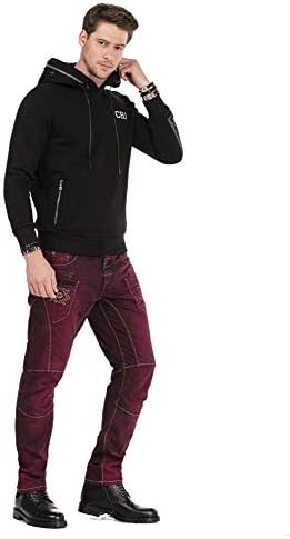 Cipo & Baxx Herren Straight Fit Jeans Hose – Bequem zu tragen, langlebig und mit markanten Kontrastnähten
