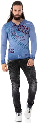 Cipo & Baxx Herren Sweatshirt Series – Stylischer Pullover im Modernen Streetwear Look – Bequemer Sweater für Alltag & F