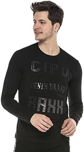 Cipo & Baxx Herren Sweatshirt Stylischer Pullover für moderne Streetwear Look – Bequemer Sweater für Alltag, Freizeit &