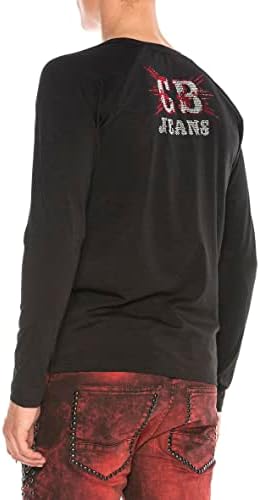 Cipo & Baxx Herren Sweatshirt Series – Stylischer Pullover im Modernen Streetwear Look mit Rundhals & Print – Comfortabl