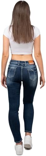 Cipo & Baxx Damen Jeans – Stylische Slim & Regular Fit Hosen mit Stretch & Used-Look | Bequeme Passform, modisches Desig