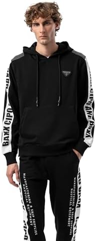 Cipo & Baxx Herren Jogginganzug Series – Zweiteiliges Set aus Kapuzenjacke und Jogginghose für Sport- und Casual-User im