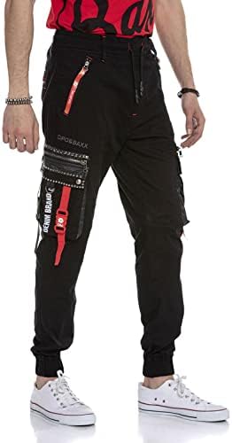 Cipo & Baxx Herren Jogginghose Series - Bequeme Freizeithose mit sportlichem Schnitt und modischem Design für Alltagsgeb