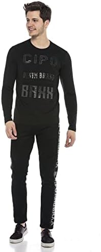 Cipo & Baxx Herren Sweatshirt Stylischer Pullover für moderne Streetwear Look – Bequemer Sweater für Alltag, Freizeit &