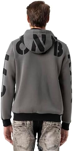 Cipo & Baxx Herren Sweatjacke Hoodie Serie - Stylischer Pullover im Modernen Casual Streetwear Stil für den Alltag, Frei