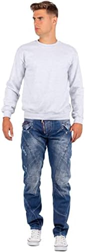 Cipo & Baxx Herren Jeans Regular Fit & Slim Fit - Stylische Denim für Männer mit Used Look & Reißverschlüssen | Perfect